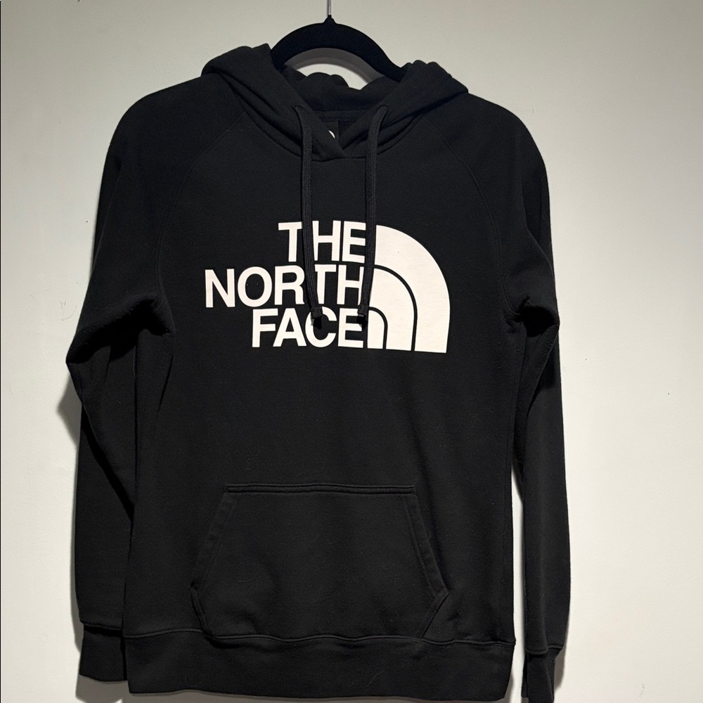 The North Face Black and White Logo Hoodie
